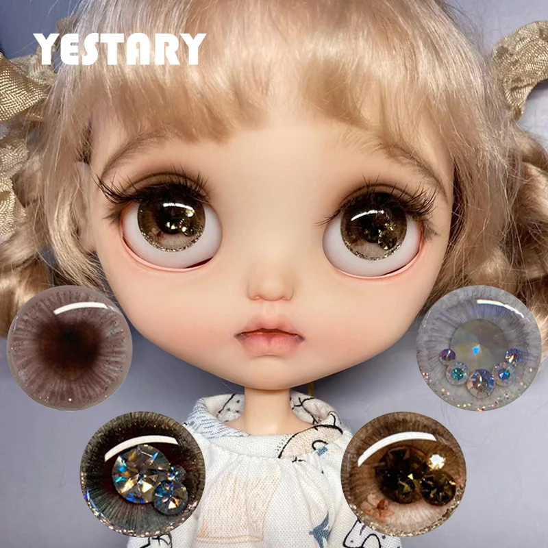 

YESTARY Eye For Toys Blythe BJD Doll Accessories Movable Magnet Eyes For Dolls Crafts DIY Handmade Drop Glue Eye Piece Girl Gift