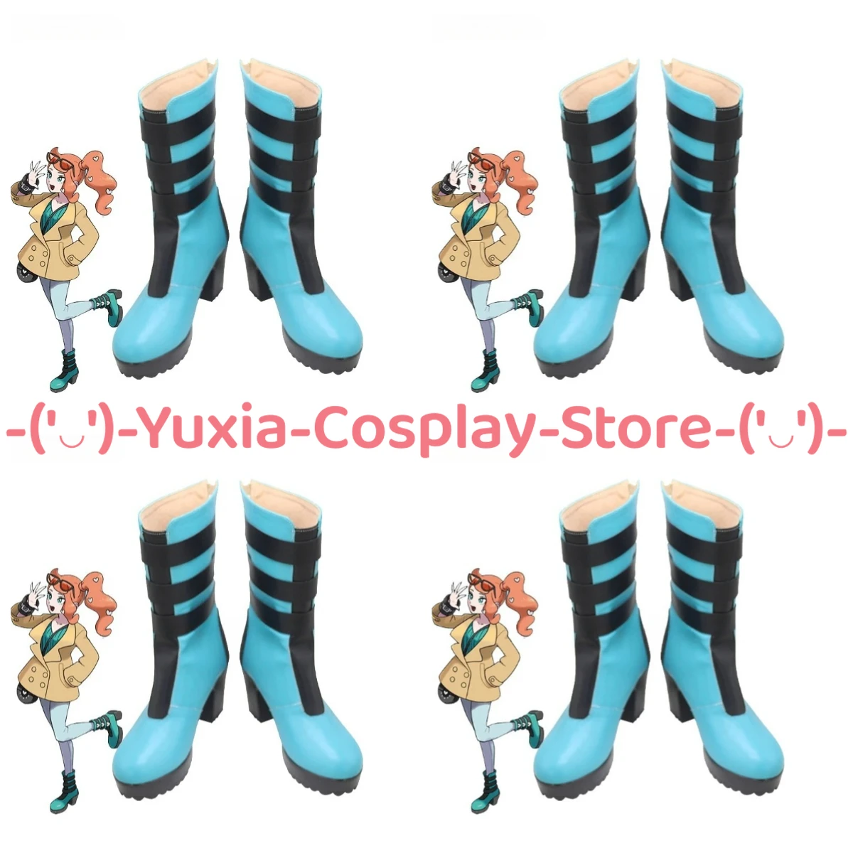 

Юксиакосплей! Pkemon Sonia обувь для косплея аниме игровой персонаж реквизит ботинки из искусственной кожи Хэллоуин карнавальный костюм для вечеринки