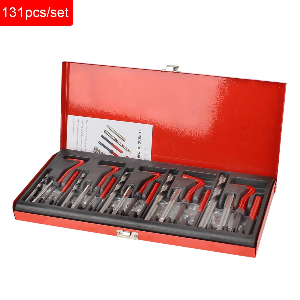 Engine Block Restoring Damaged Set Car Accessories Car Tools 88/131 pcs M5 M6 M8 M10 M12 Thread Repair Tool Kit