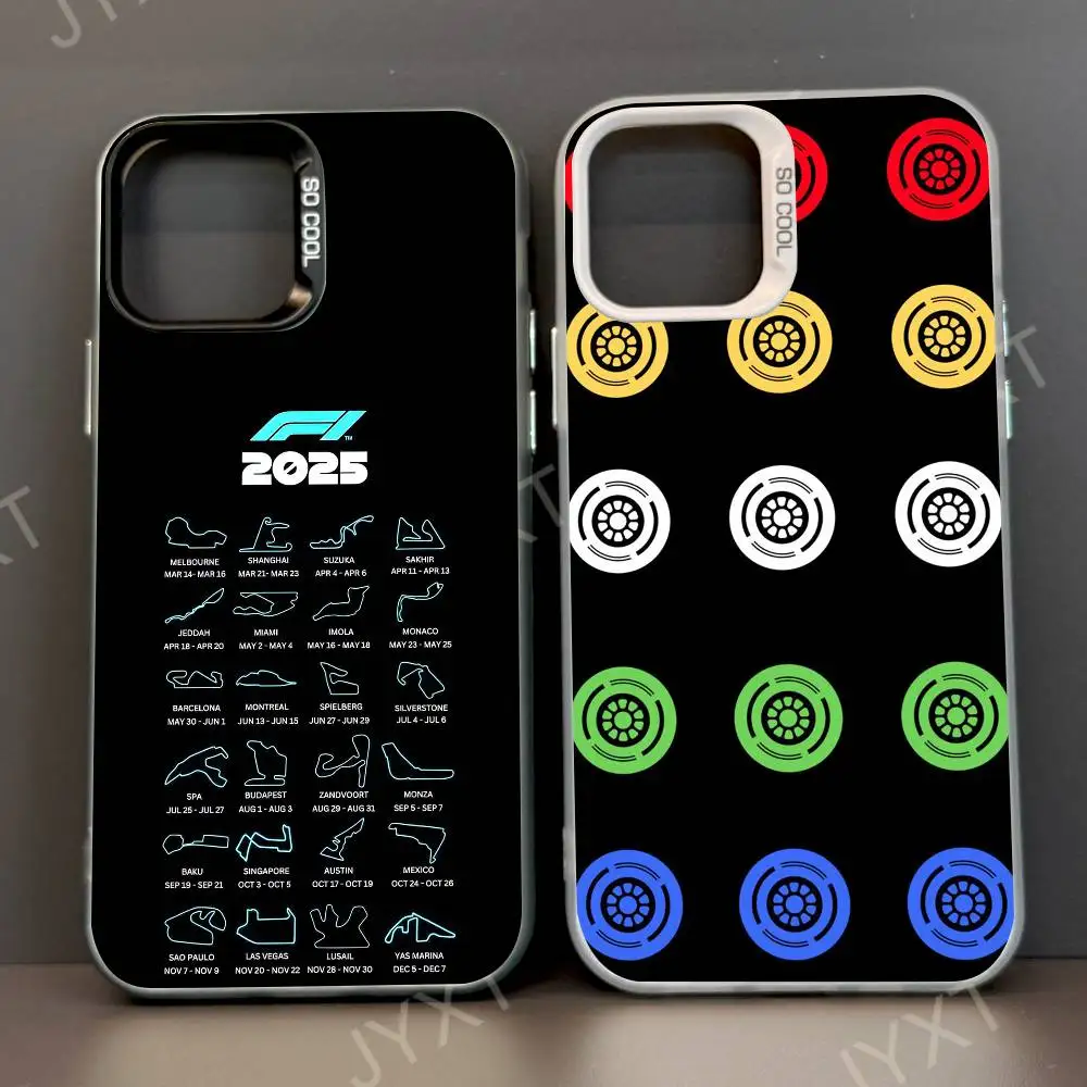 F1 Race T-CTracks-الدوائر 2025 جراب هاتف لابل 11 12 13 14 15 16Pro Max Plus حماية تصفيح جراب هاتف متقدم #2