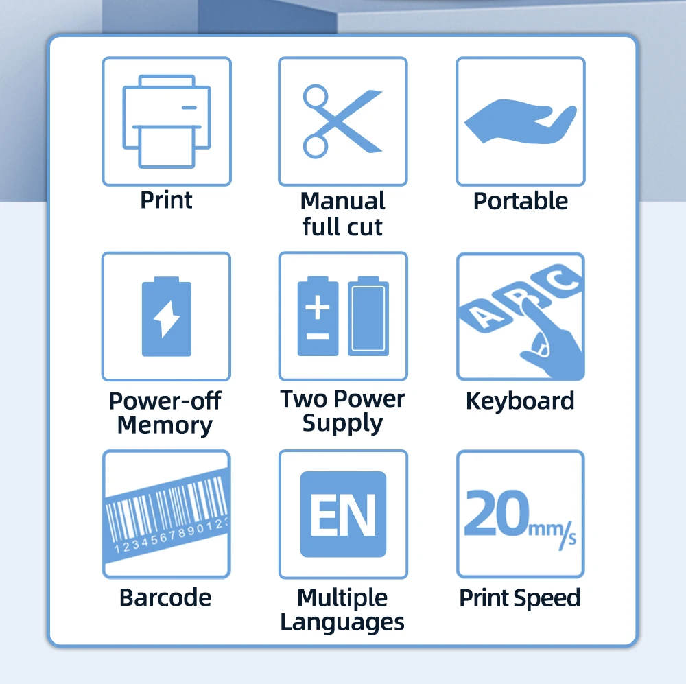 E1000Pro mesin cetak Printer Label portabel, pembuat Label nirkabel industri pelabel Transfer termal banyak digunakan