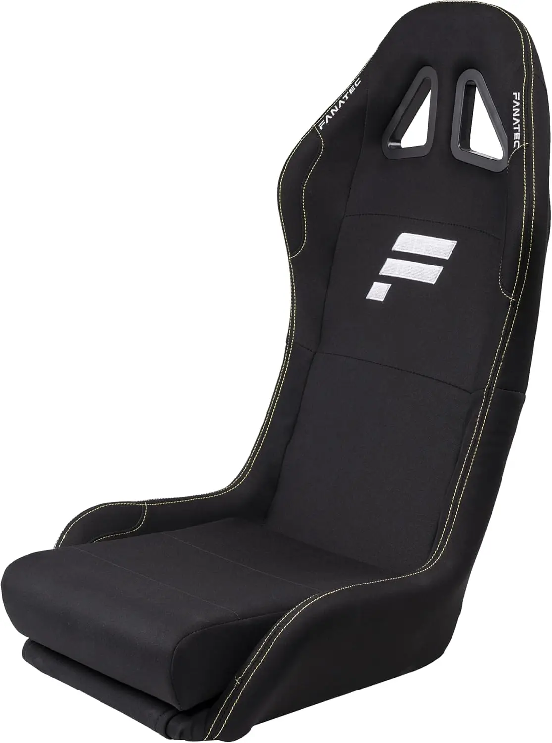 Lightweight Sim Racing Seat with Breathable Fabric and Supportive Cushioning - Black