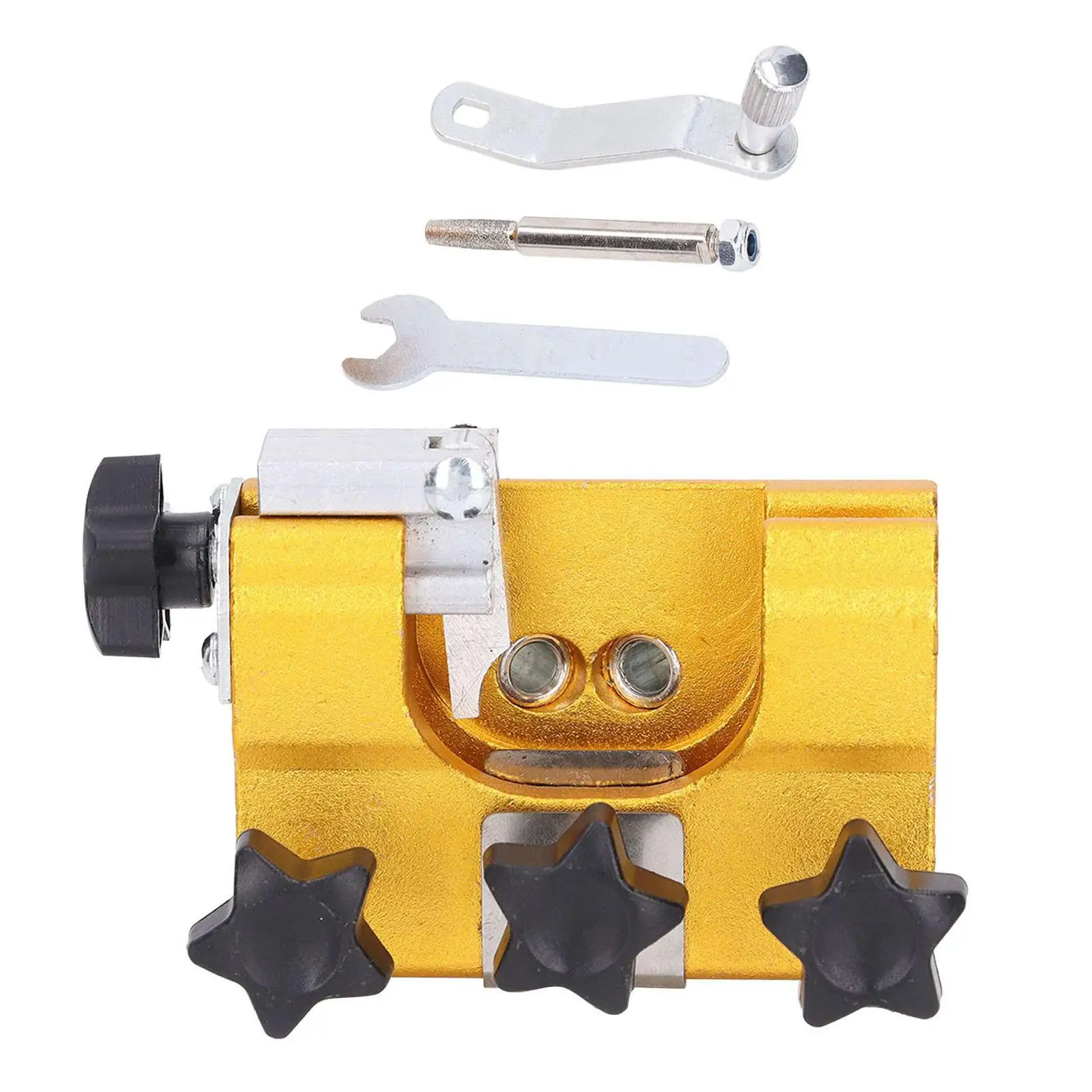 

Portable Aluminum Alloy Hand-cranked Chain Sharpener - Ergonomic Chainsaw Sharpening Tool for chainsaws and Electric Saws