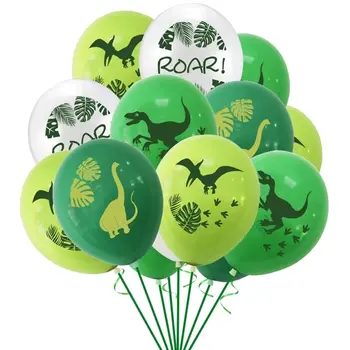 Dinosaurie Grattis på födelsedagen Girlang Banderoll Vrål Dino Party Ballonger Djungeldjur Safari 1:a Barnfödelsedagsfest Dekorationstillbehör 6 best sales Happy birthday animals - №2