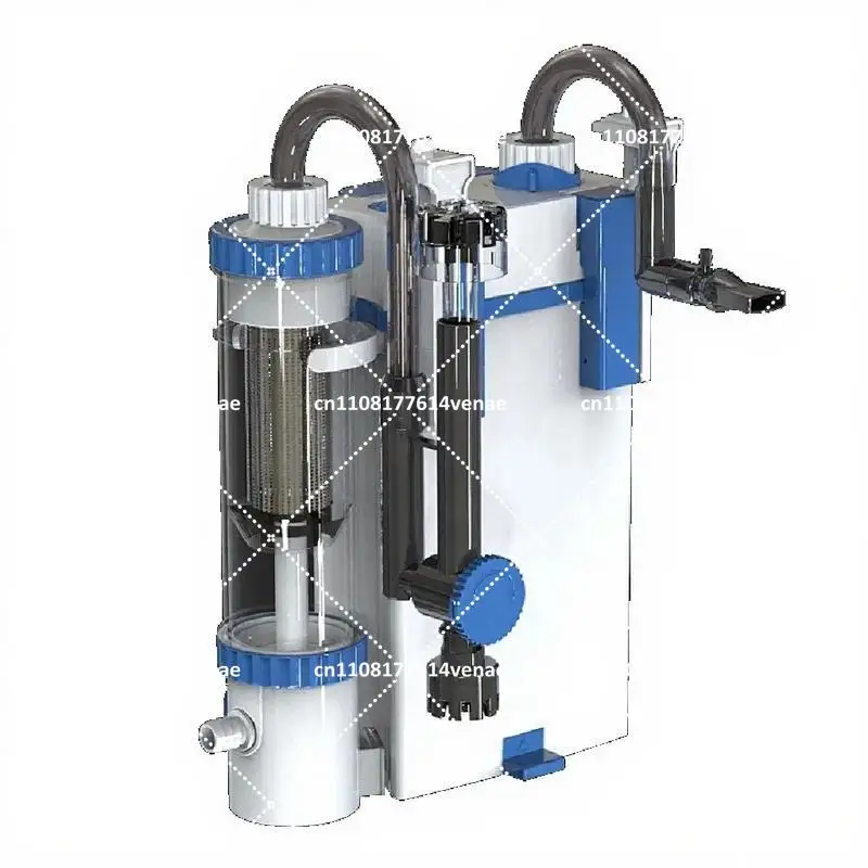 Aquarium Fish Tank External Wall-mounted Filter, 500L/H Flow Rate for Freshwater Saltwater