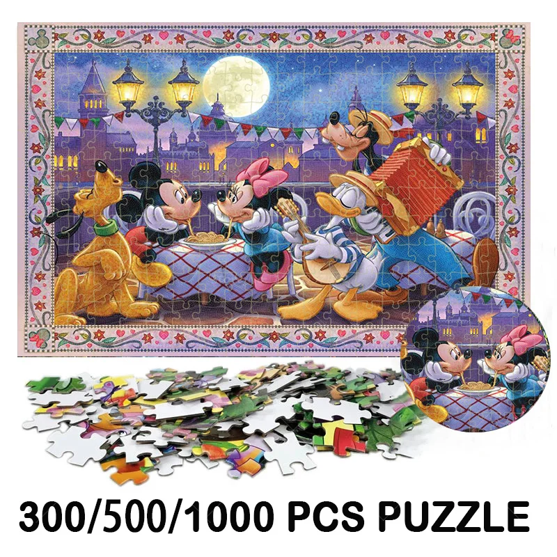 

Disney Mickey Mouse Mosaic Mickey 1000 Adult Intelligence Puzzles Children Jigsaw Puzzle Educational Creative Toys Birthday Gift