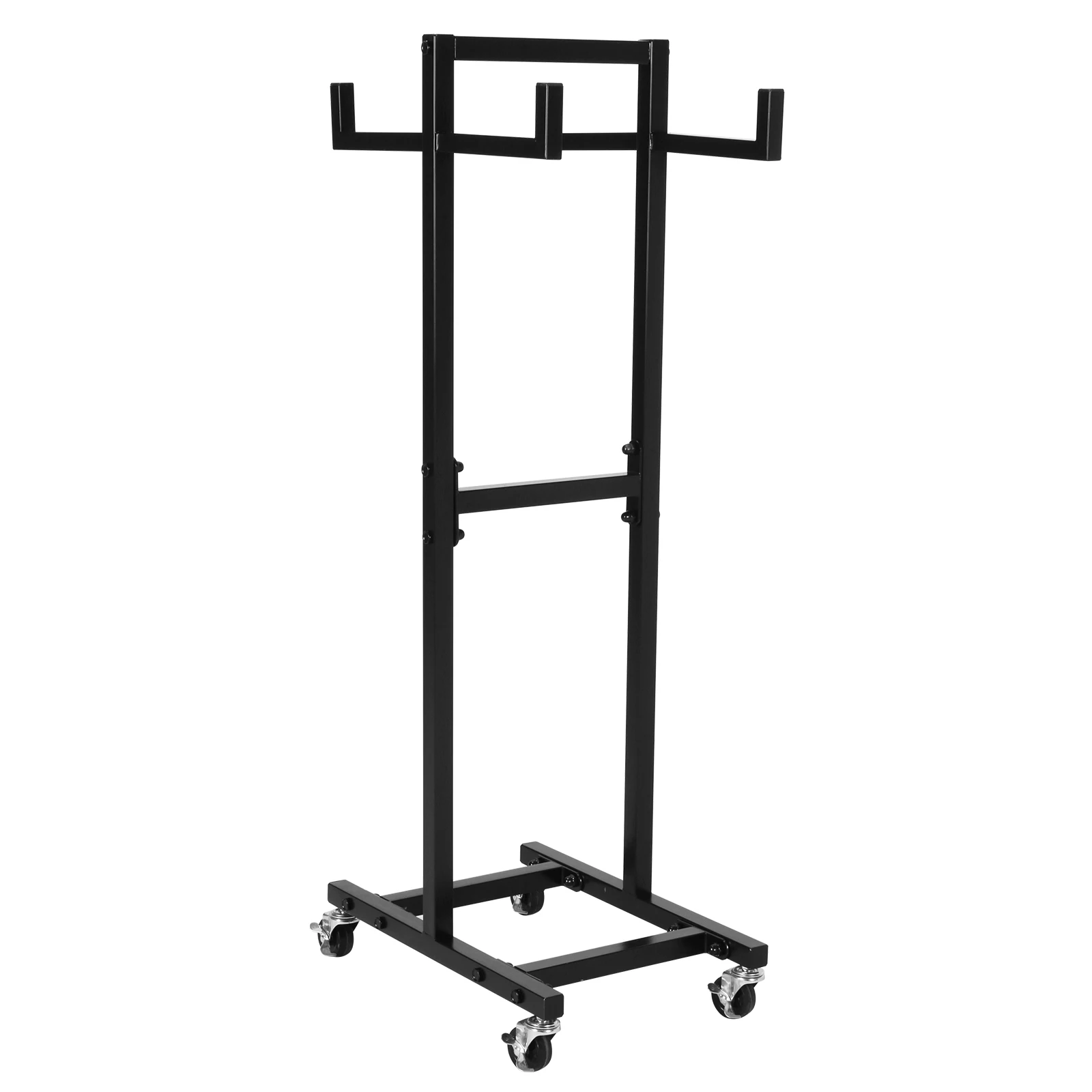 

39.37In Ring Trolley with Caster Metal Mobile Jump Rope Tree Rack Space-Saving Fitness Hoop Stand Up Holders for Home Gym Office