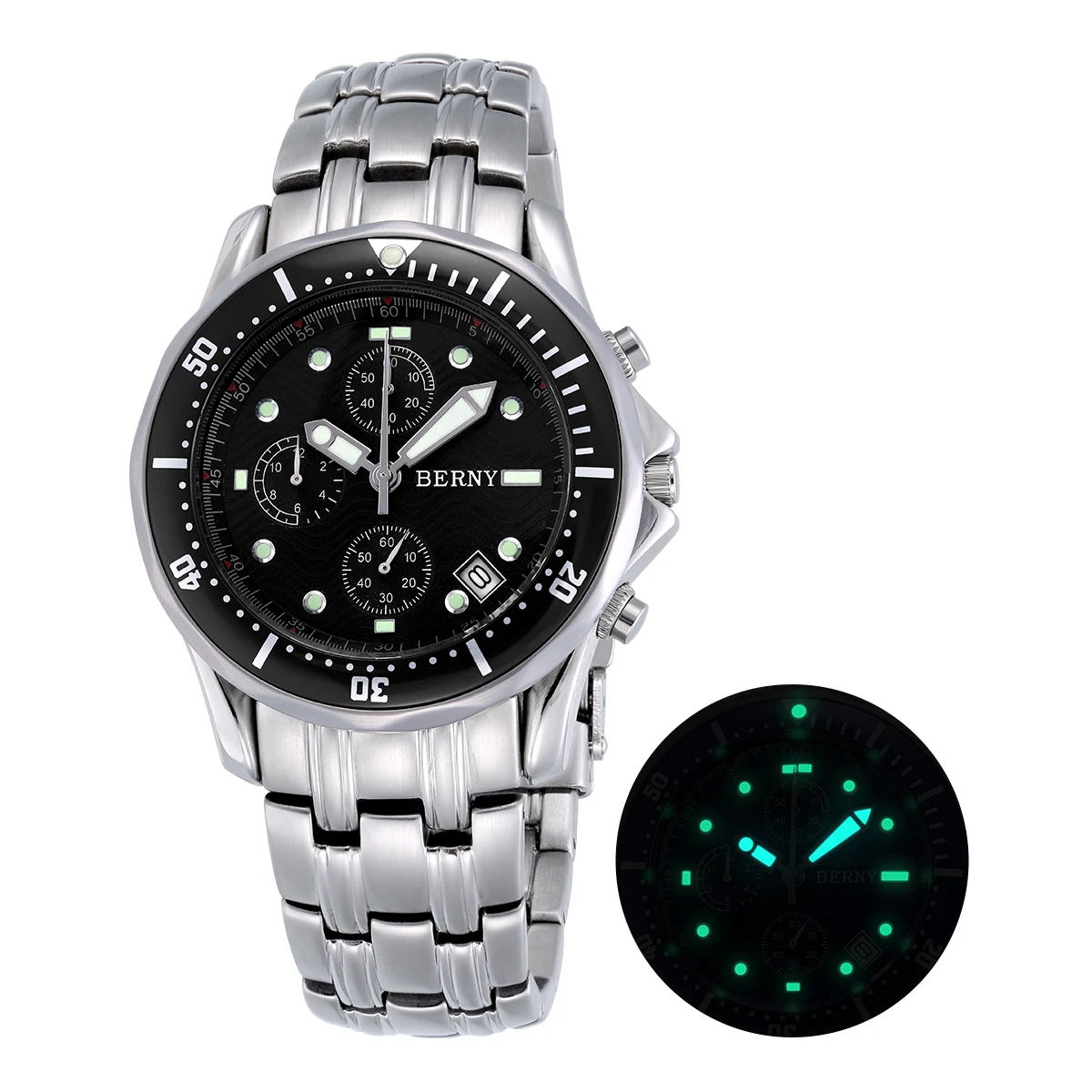 

Лучшие кварцевые часы для мужчин, светящийся роскошный брендовый календарь из нержавеющей стали OS10, водонепроницаемые модные мужские кварцевые наручные часы