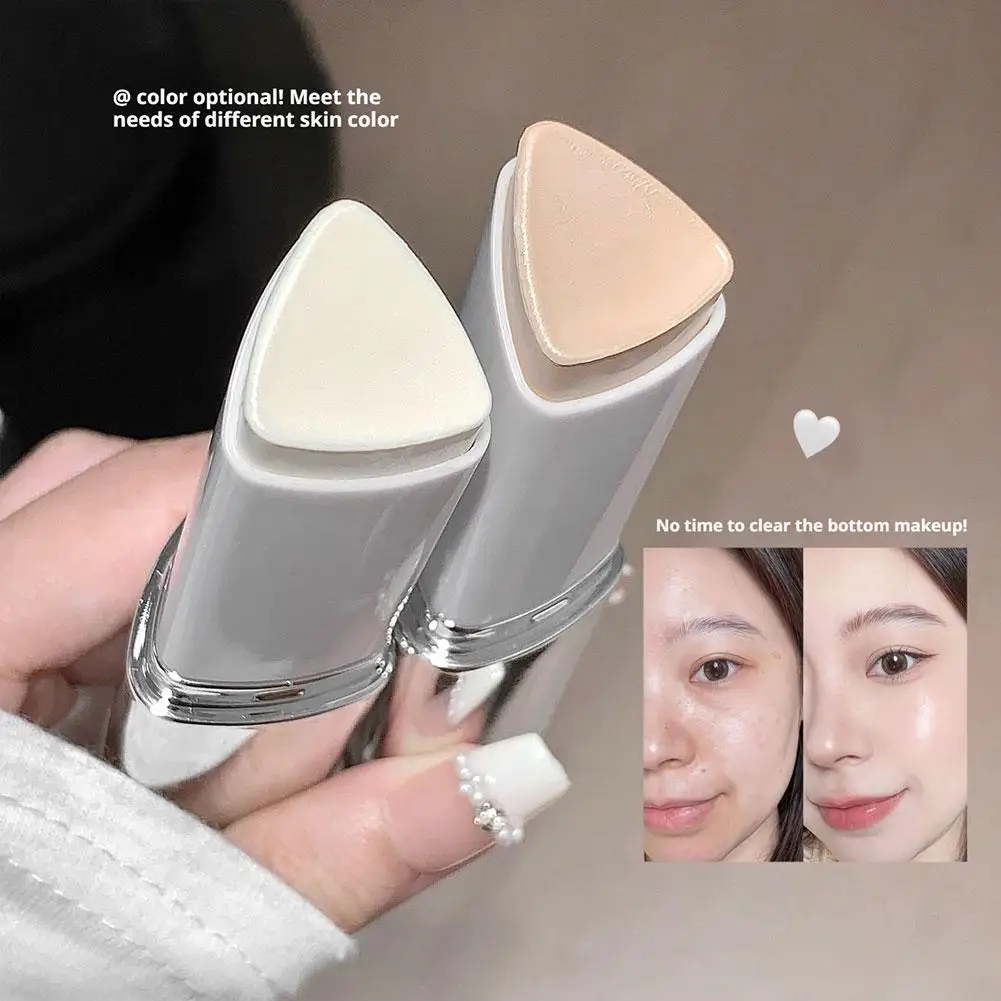 Double-Ended Matte Concealer Stick Moisturizing Foundation Cover Acne Eye Dark Circle Modify Skin Tone Face Primer Base Makeup