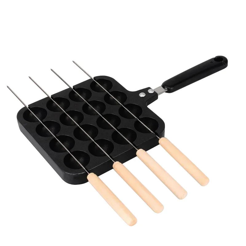 16Holes Octopus Balls Maker Non-Stick Takoyaki Baking Pan Octopu Maruko Mold Grill Plate Household Takoyaki Machine Kitchen Tool