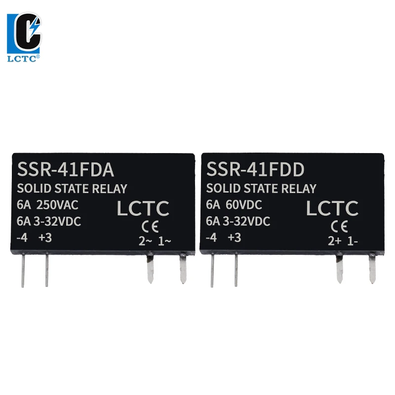 Solid State Relay SSR Slim Relay DC Control AC DC Control DC DIN Rail Relay SSR-41FDA SSR-41FDD 6a 3-32VDC Small Size