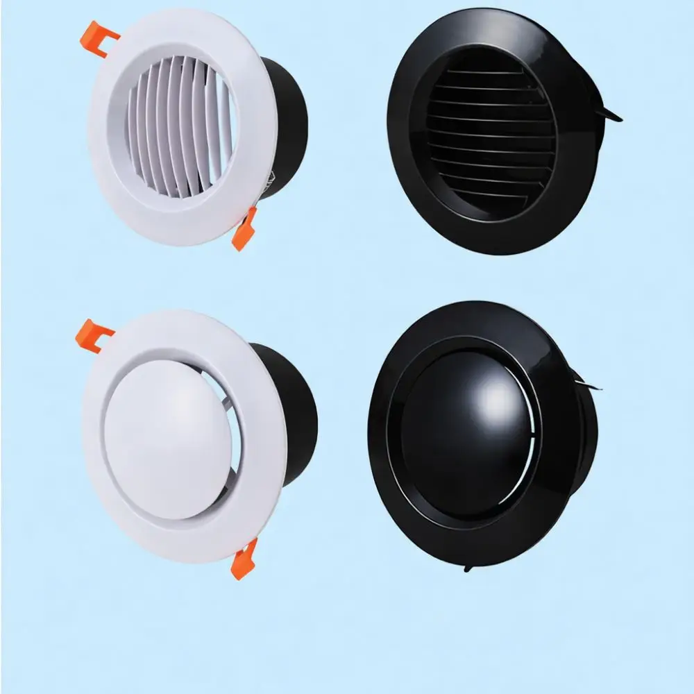 Ceiling Wall Air Vent For Greenair Round Duct Grille ABS Plastic Exhaust Diffuser Ventilation Cover HVAC Accessories
