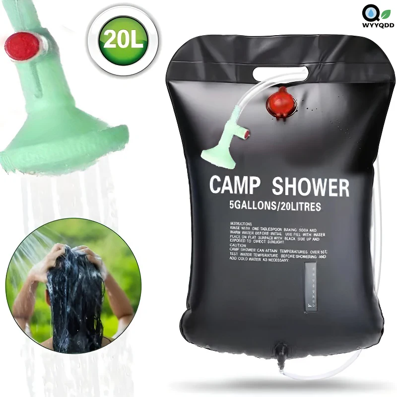 

20L Portable Camping Shower Bag for Camping,Foldable Durable and Lightweight for Hiking,Travel,and Outdoor Adventures