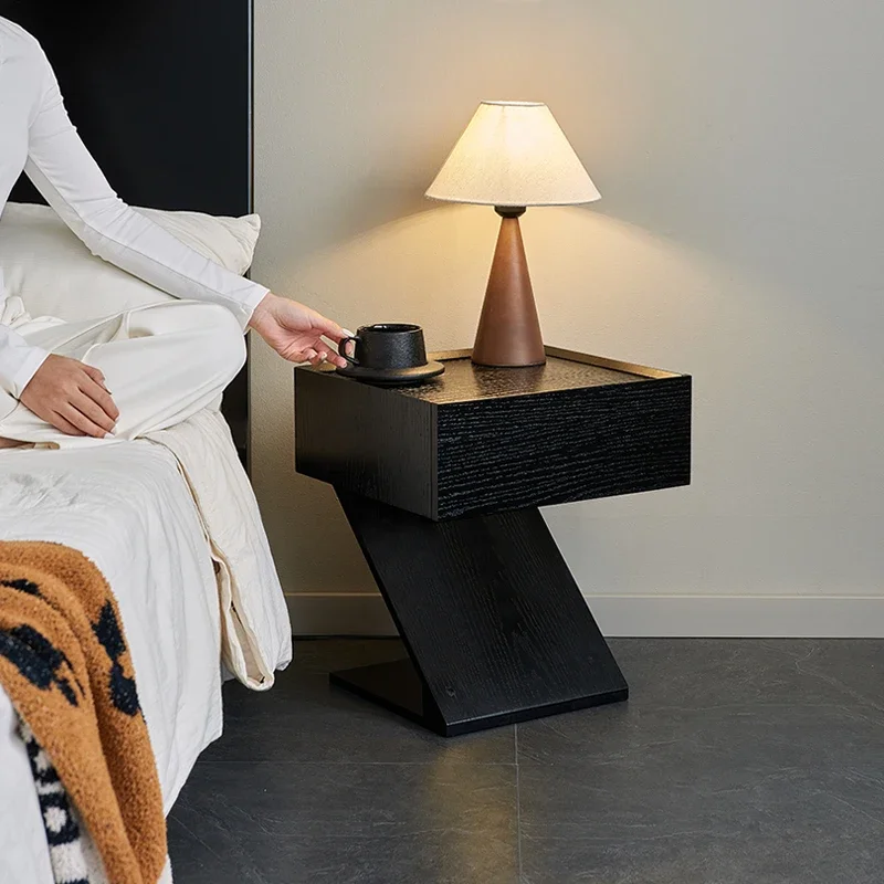 Wood Drawer Bedroom Nightstand Modern Nordic ItalianLuxury Bedside Table Trendy Simple Tavolino Da Letto Bedroom Furniture