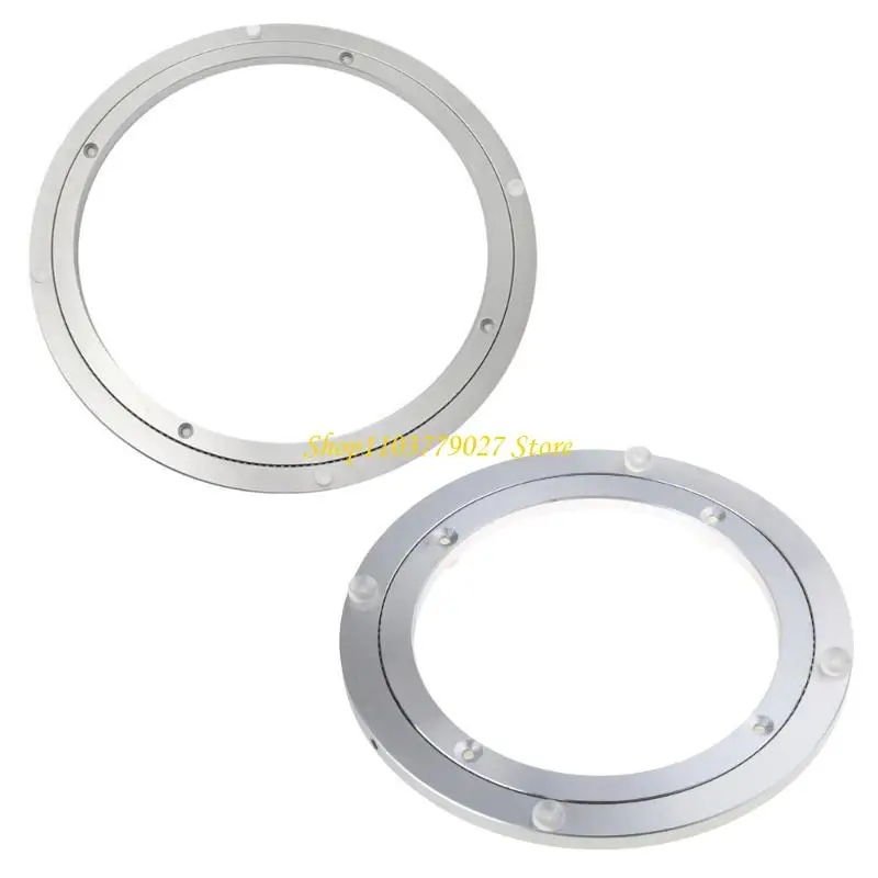 C4DF Rotating Bearing Plate Bearing for Turntable, Serving Trays Aluminum Alloy Turntable Base Easily Turn