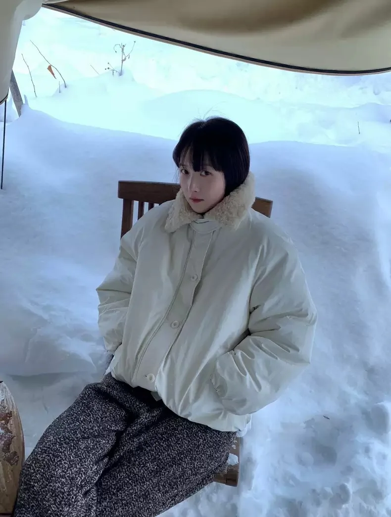 

Женское свободное хлопковое пальто с меховой отделкой, зимнее, утепленное, с длинными рукавами, на молнии, средней длины, для повседневной носки, модное