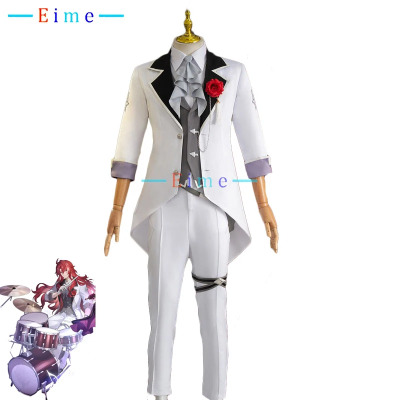 Game Honkai Star Rail Argenti Cosplay Costume Fancy Party Suit Halloween Carnival Uniforms Anime Clothing Custom Made