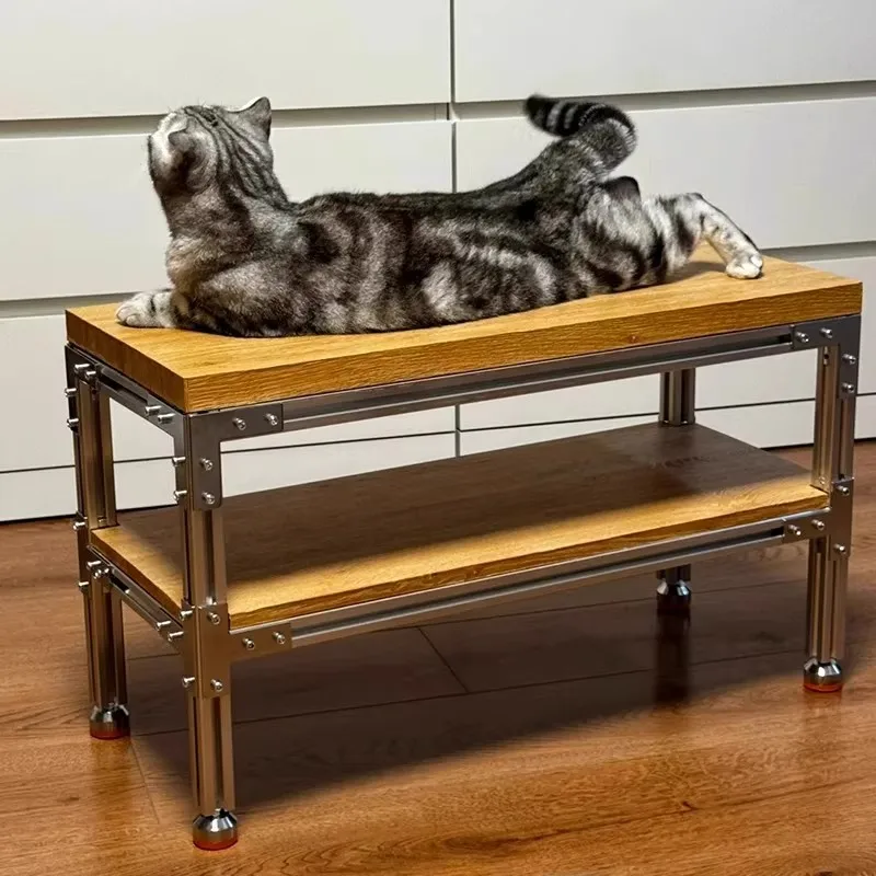 !@Small Aluminum Birch Marine Board Display Rack for Retail and Exhibition Kitchen Storage Elegant Cave Board Rack