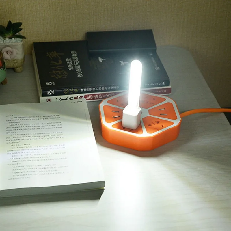 Mini USB 5v LED Light Outdoor Mobile Bedroom Night Light Portable Table Lamp 8led White Warm Color Indoor Lighting