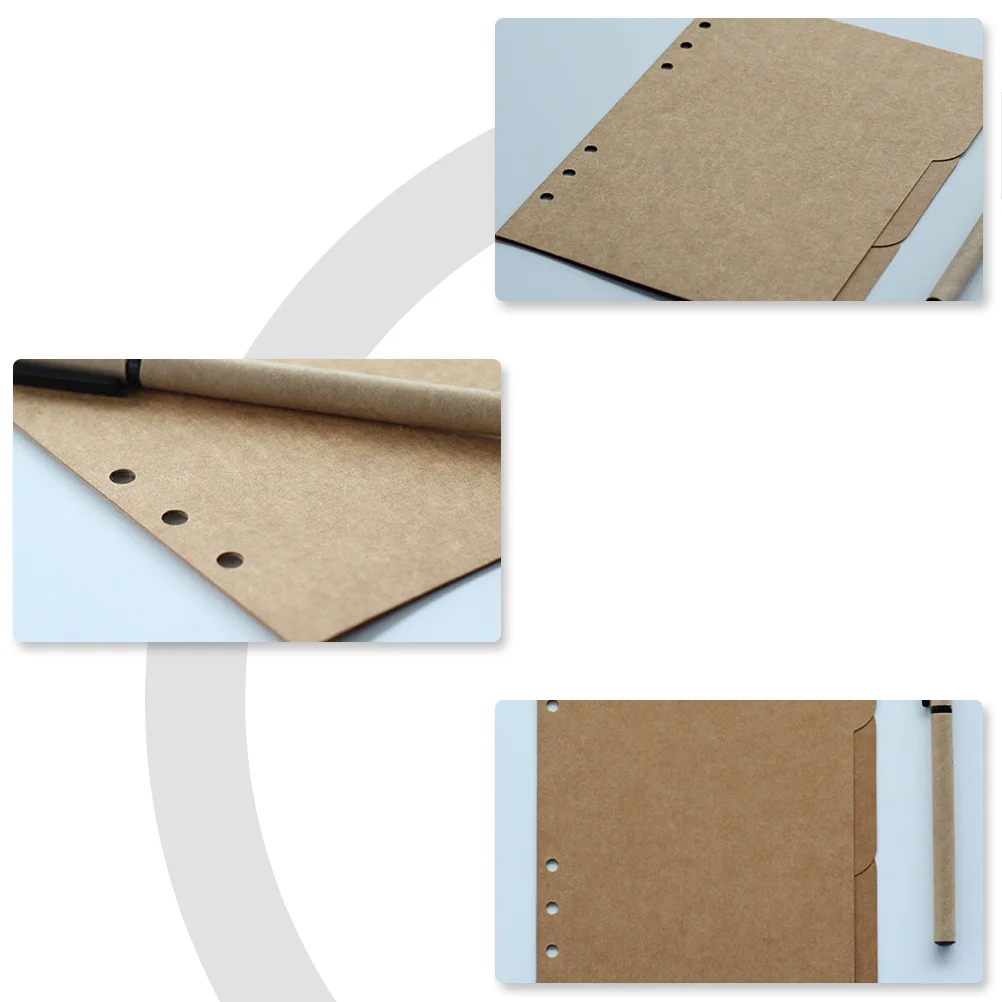 

18pcs Kraft Tab Dividers A5 Loose-Leaf Page Divider Index Dividers For Notebook Binder Classification Paper Student Accessory