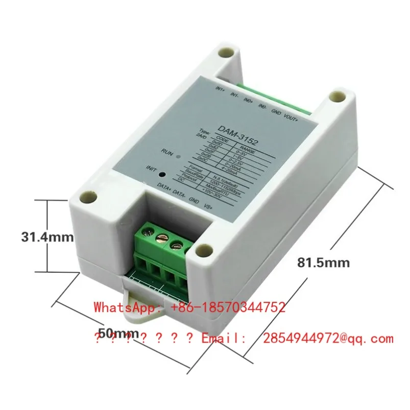 2026    4 Channels DAM3154 Analog Input 2 Channels DAM3152 Acquisition Module Voltage and Current
