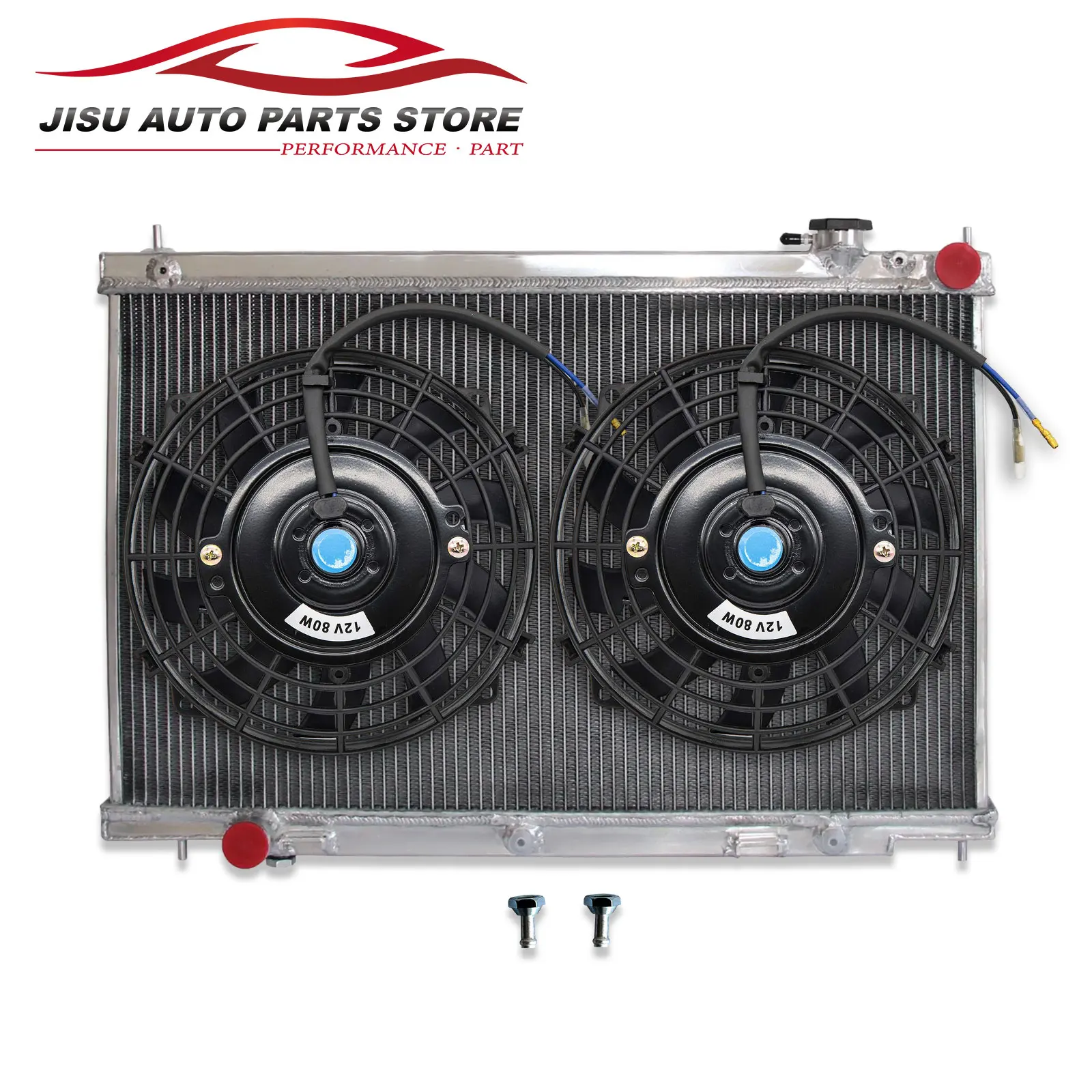 3 Row Aluminum Radiator + Fans for Infiniti G35 2003-2007 3.5L V6 3498cc -ci 2588 AT 2004 2005 2006