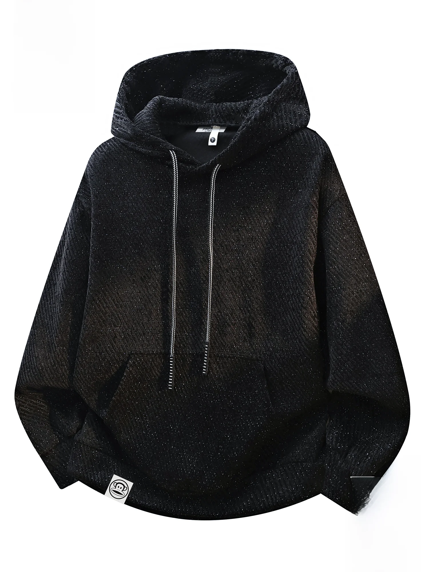 

Мужская толстовка PaulFrank Heavyweight Hoodie, зимняя повседневная свободная кофта с диагональными полосками, удобный топ из полиэфирного волокна с длинными рукавами