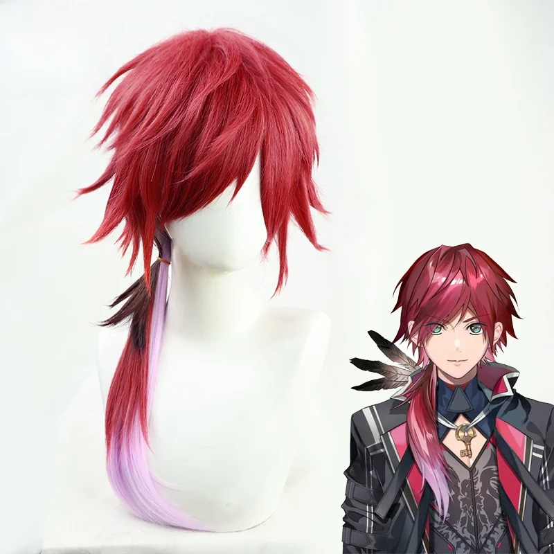 Rainbow Society Virtual VTuber Lauren Iros Cosplay Wig NIJISANJI Free People's Rainbow Club Anime Character Hair Accessory