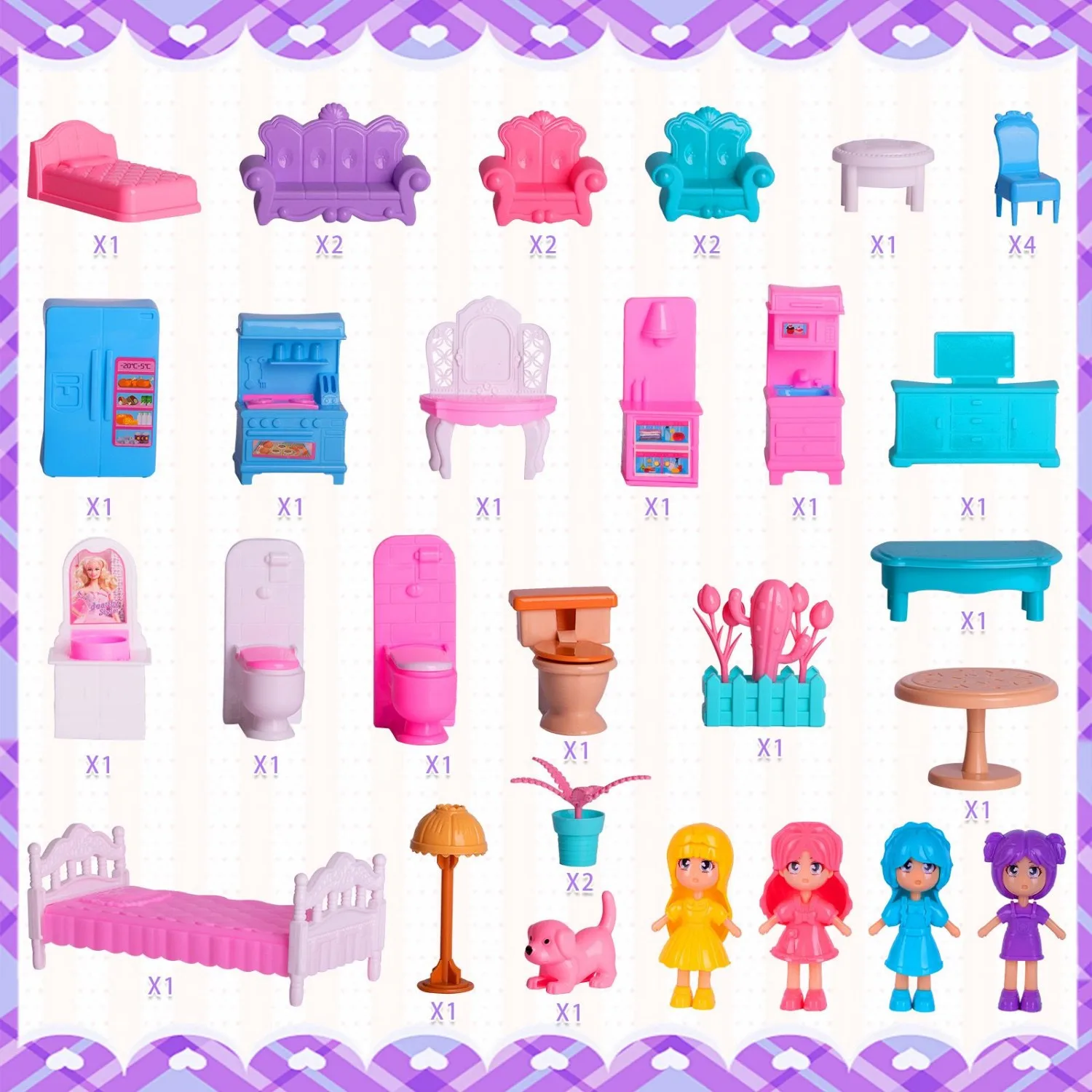 Casa de muñecas princesa (2025) |   Casa de sueños con luces |   Juego de simulación con figuras, muebles y accesorios. |   Chicas mayores de 3 años
