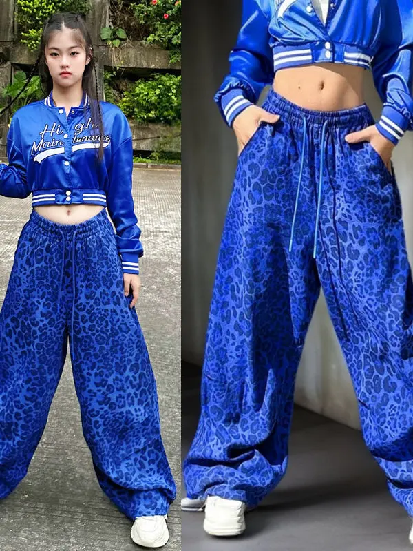 blue-square-dance-sportswear-jacket-embroidered-hip-hop-street-jazz-dancing-outfit-women's-long-sleeve-cotton-polyester