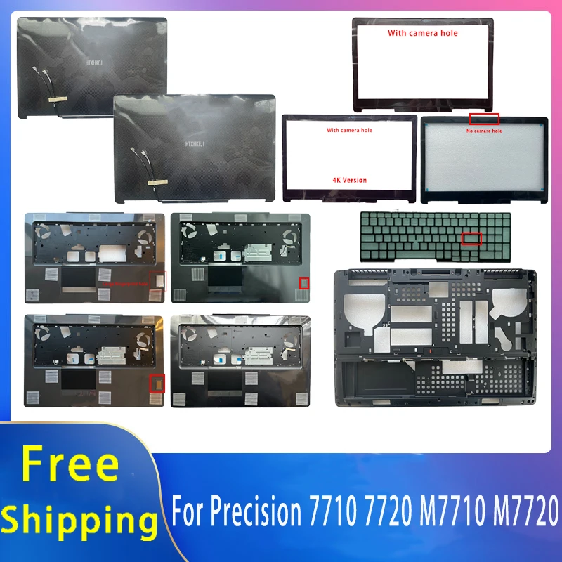جديد لـ Dell Precision 7710 7720 M7710 M7720؛ ملحقات الكمبيوتر المحمول Lcd الغطاء الخلفي أو الحافة الأمامية أو Palmrest أو السفلي 03XPXG