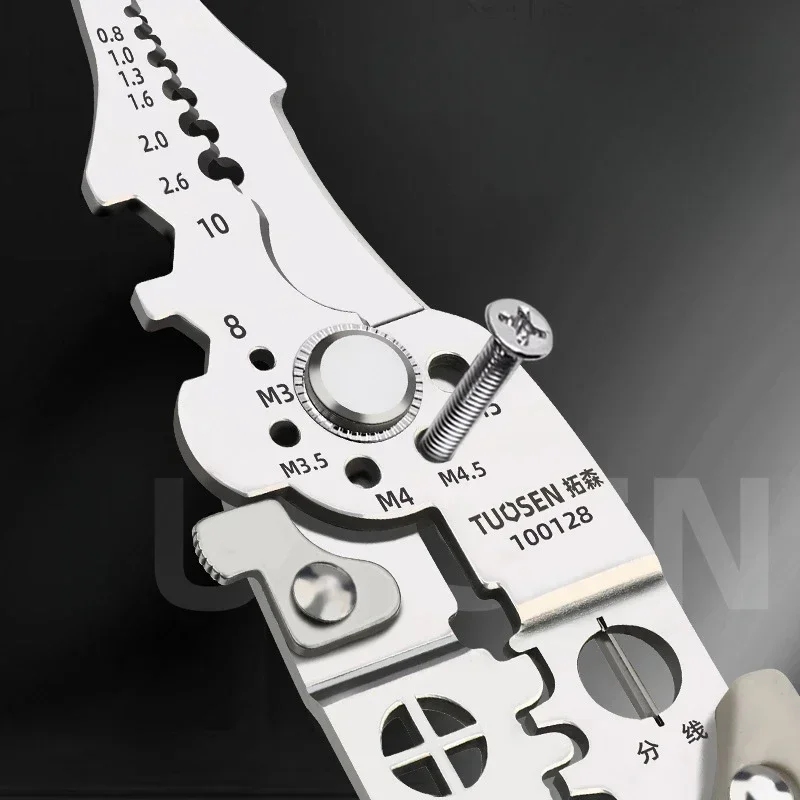 Crimper Kabelschneider, verstellbar, automatischer Abisolierer, multifunktionales Abisolieren, Crimpzange, Terminal-Handwerkzeug