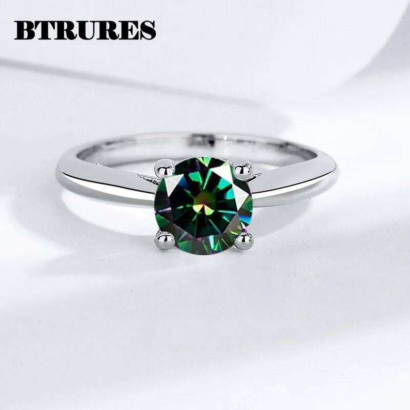 925 Sterling Silver Adjustable Purple Zircon Open Ring