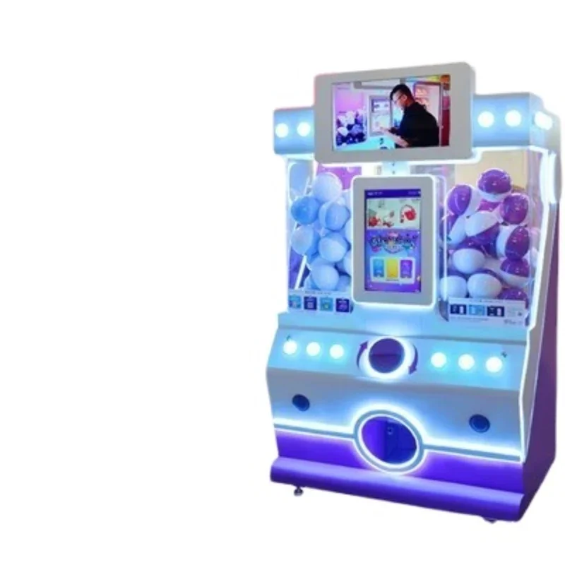 Spiral egg twisting machine, self-service vending machine, coin machine, amusement machine