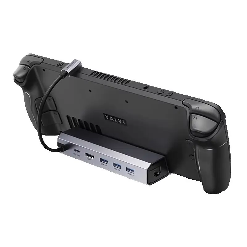 For SteamDeck Docking Bracket The Base is Sturdy And Durable Supporting Stable Fast Charging With Three Ports