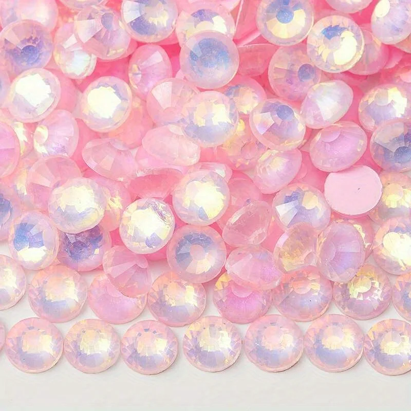 SS6-30 Glitter Crystal Opal Mocha Non Hotfix Rhinestones Flatback Strass Nails Crystals Diamond For Nail Art Nail Charms Vestido