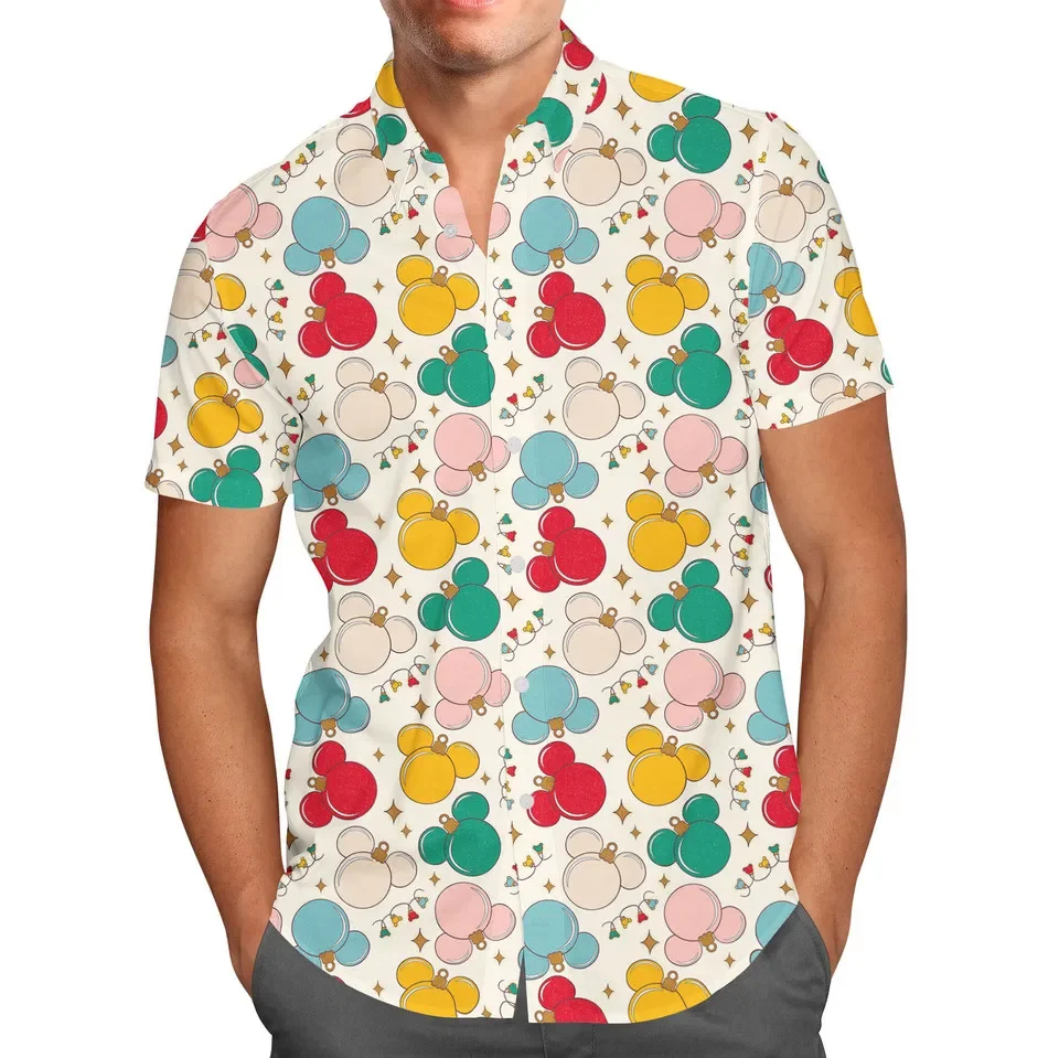 

Disney Balloon Mickey Christmas Hawaiian Shirt