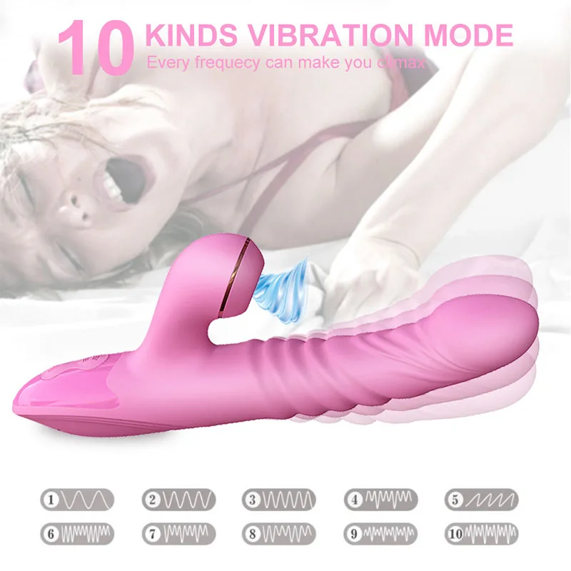 Vibrator For Women 3 In 1 Licking Machine Clitoris Stimulator G-Spot Powerful Vibro Dildo Wand Female Clit Sucker Adult Sex Toys