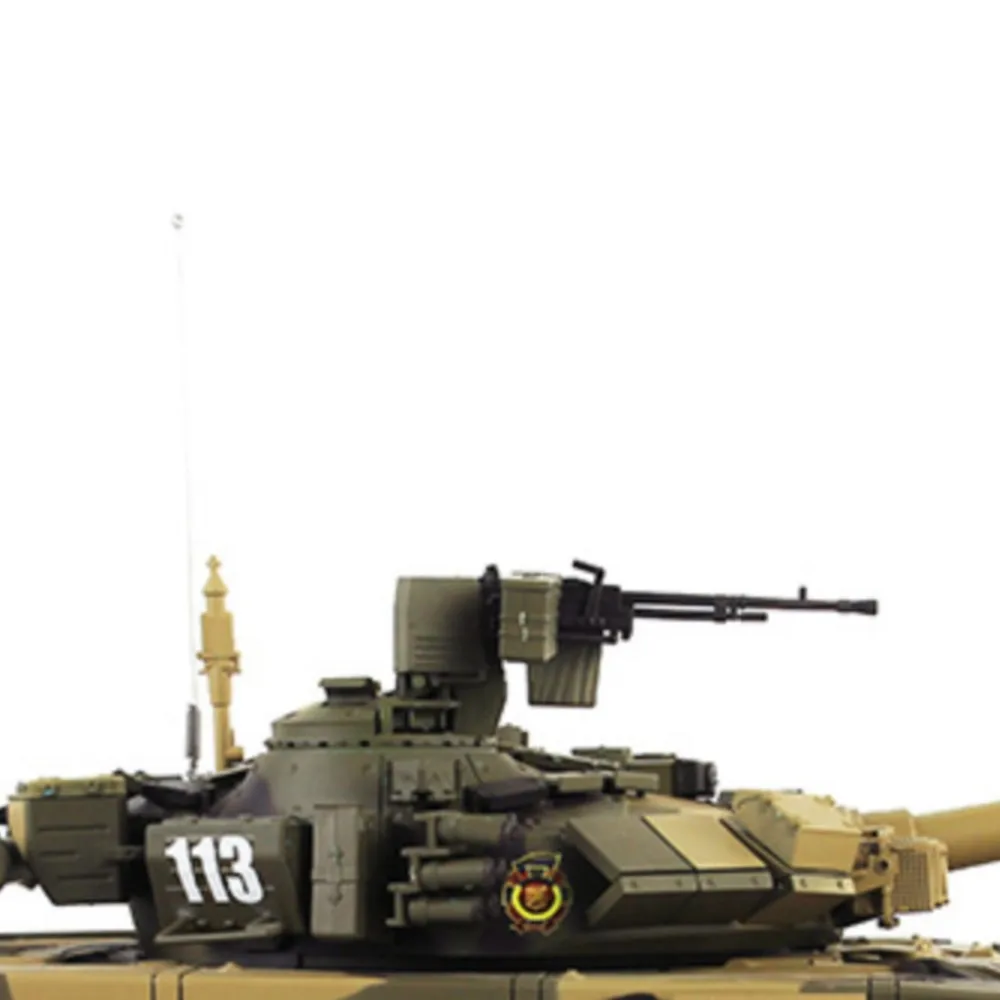 

HENG LONG RC Tank 1:16 3938 7.0 Customize FPV Rack Russia T90 360° Turret Metal Track Infrared Remote Control Tank RC Panzer Toy