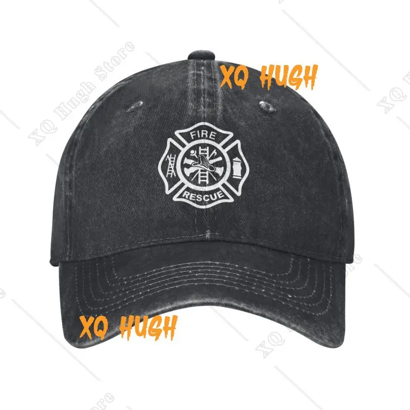 Custom Fire Rescue Firefighter Baseball Cap Outdoor Cotton Snapback Hats Men Women's Adjustable Dad Hat