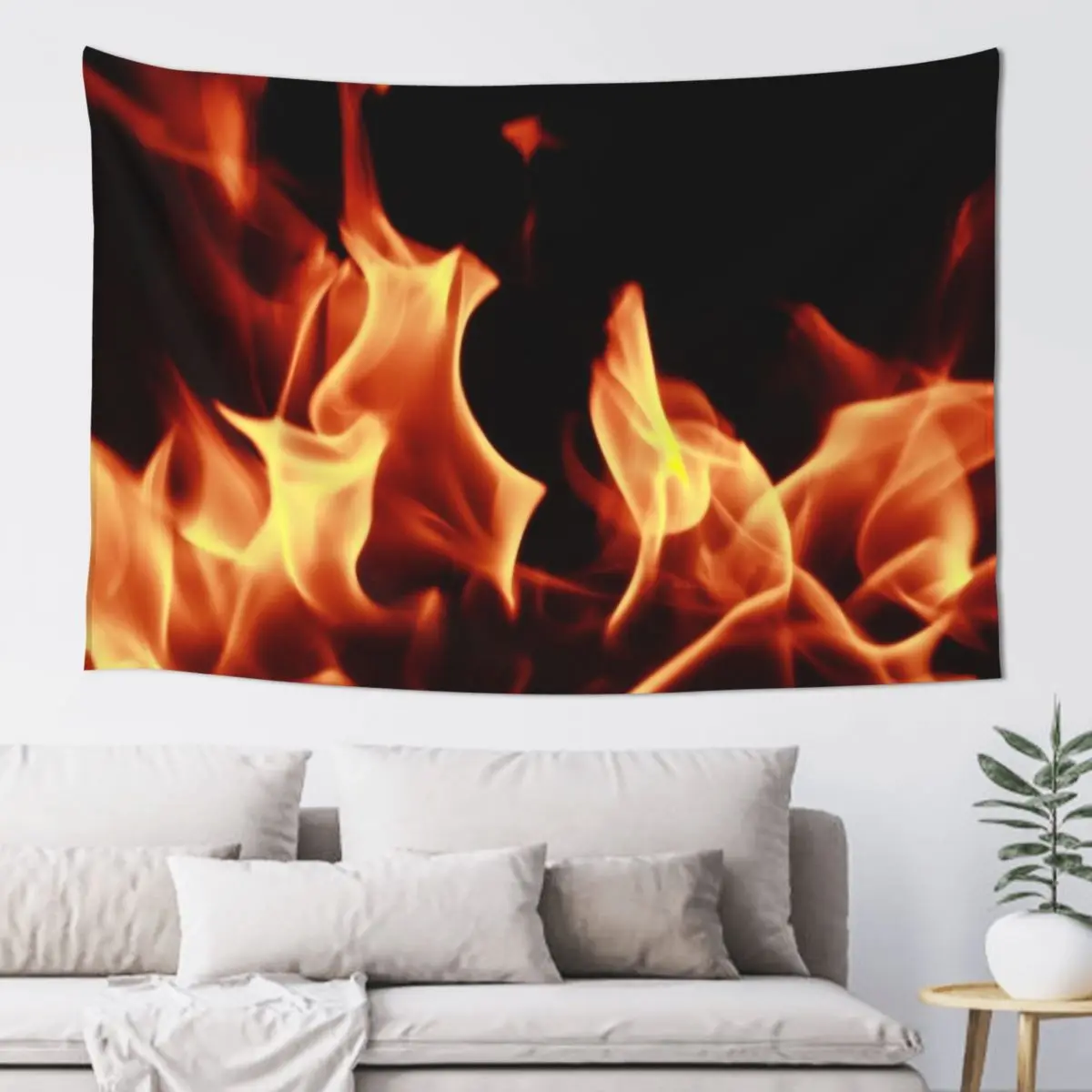 

Fire flames effect Tapestry Room Decorations For Bedroom Mushroom Tapestry