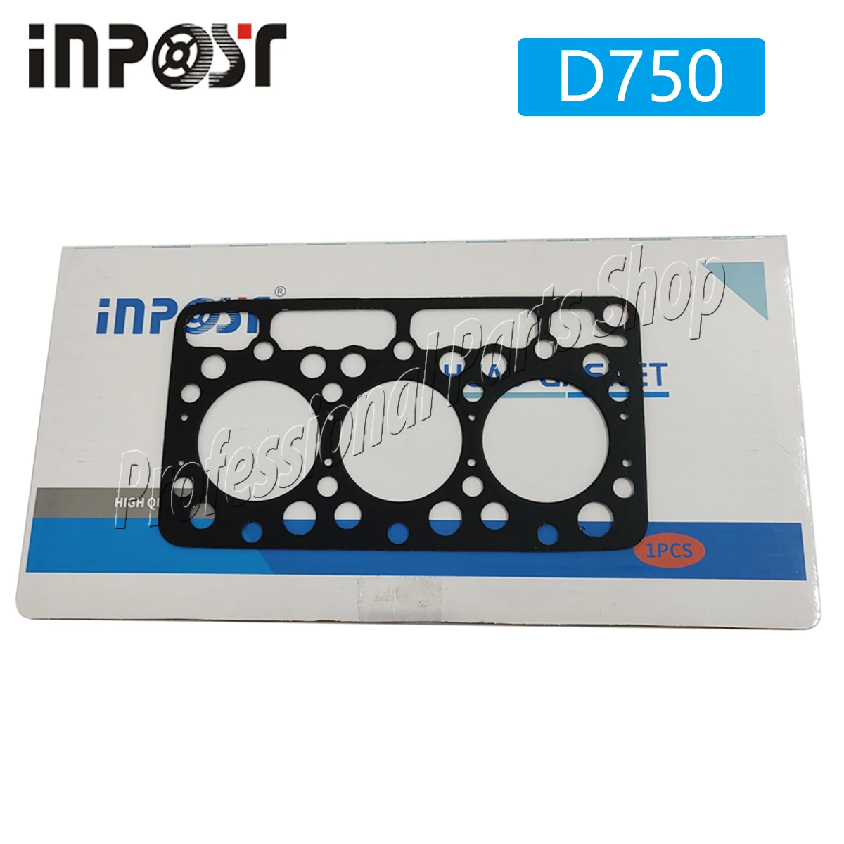 Cylinder Head Gasket D750 For Kubota engine B5200D B5200E B7100 tractor (Graphite)