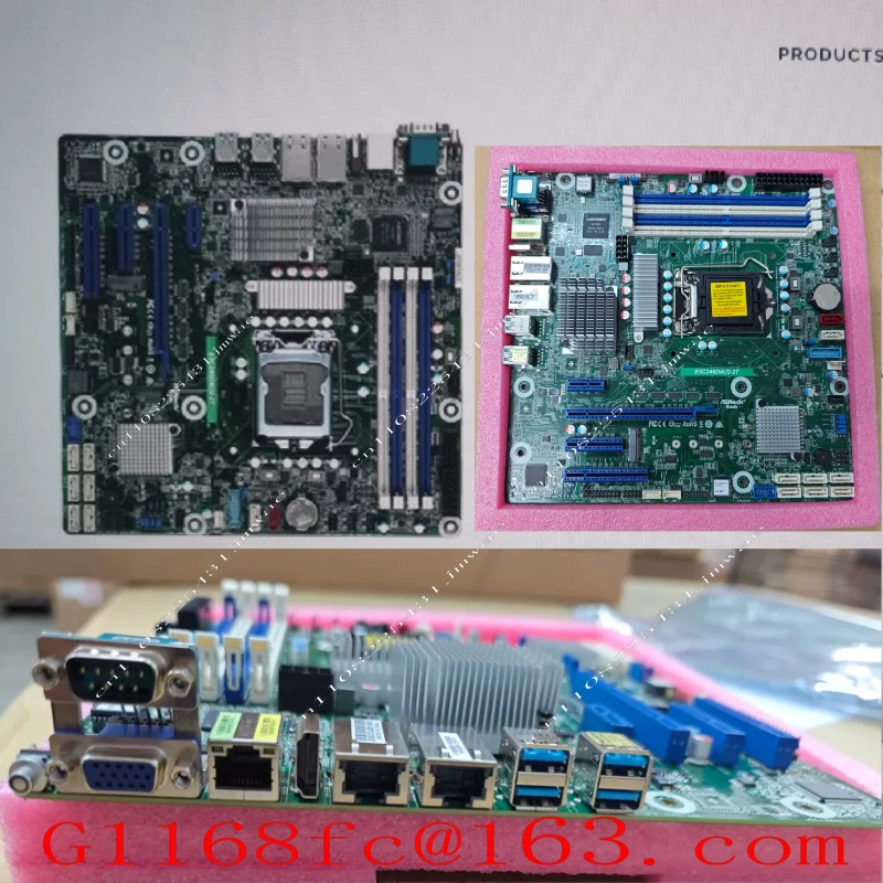 High End Brand New Motherboard Yongqing E3C246D4U2-2T, MATX, IPMI, Dual Port X550 Gigabit NAS Preferred