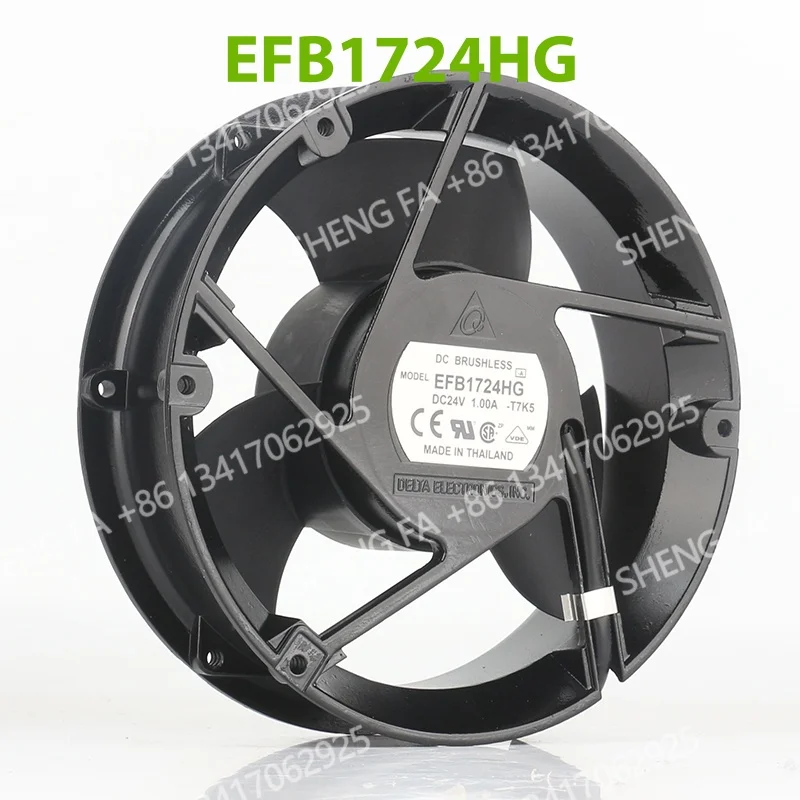 AC EC 17251 172X172X51MM 17CM New Delta 5V 12V 48V DC24V 1.00A inverter Large air volume server full round EFB1724HG cooling fan