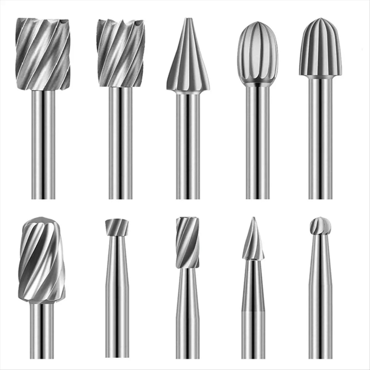 DT57 LATEST MODEL HSS Rotary File for Steel Milling Cutters for Metal Rat-Tail File Hard Metal Rotary File Set for Woodworking T