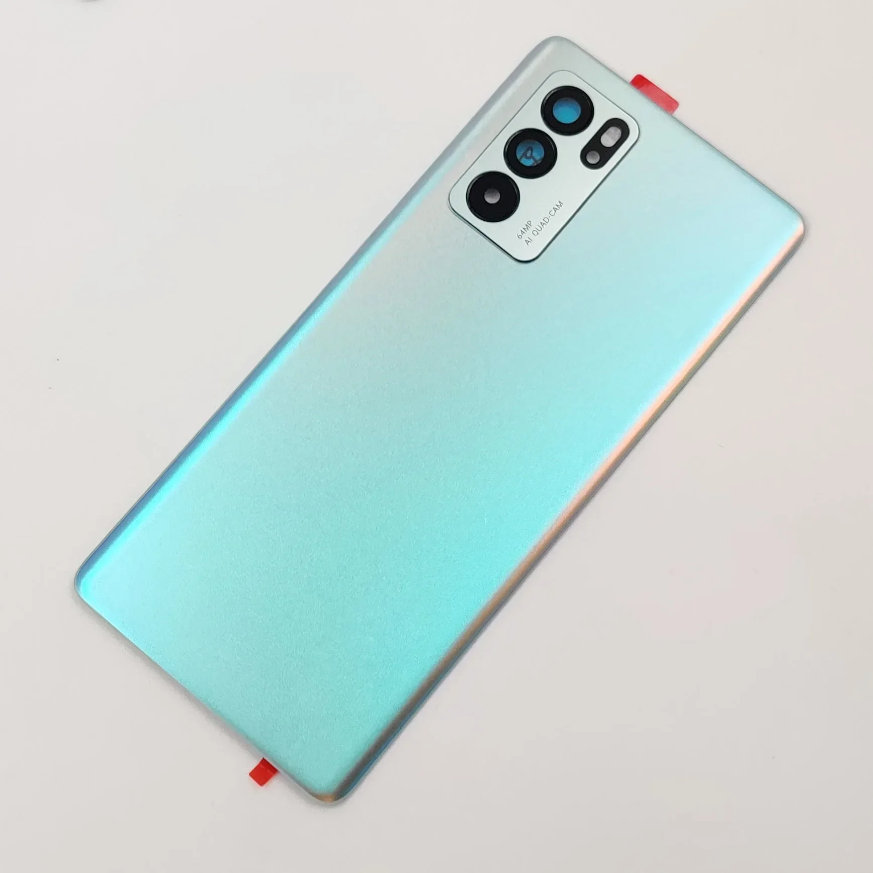 A+++ Gorilla Glass For OPPO Reno 6 Pro 5G Battery Cover Back Lid Rear Door Housing Panel Case With Camera Lens Adhesive Sticker