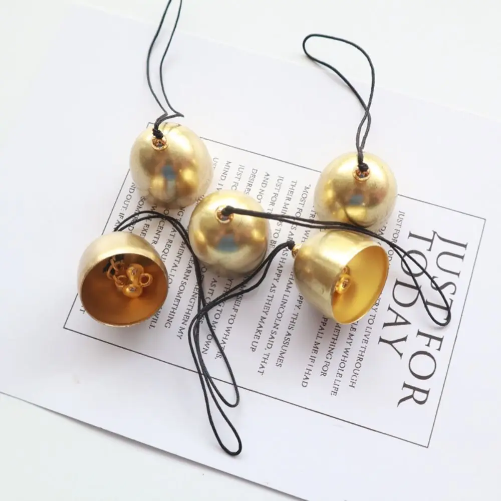 

Mini Metal Brass Bells Loud Clear Sound Christmas Door Bell 28mm Anti Lost Wind Chime Holiday