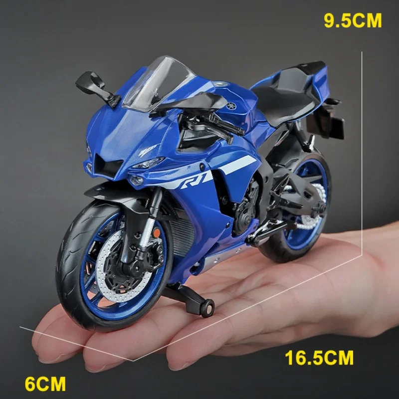 1/12 Schaal Yamaha YZF-R1M Motorfiets Model Speelgoed Legering Diecast Simulatiemodellen Motorfiets Collectie Decoratie Jongens Speelgoed Geschenken