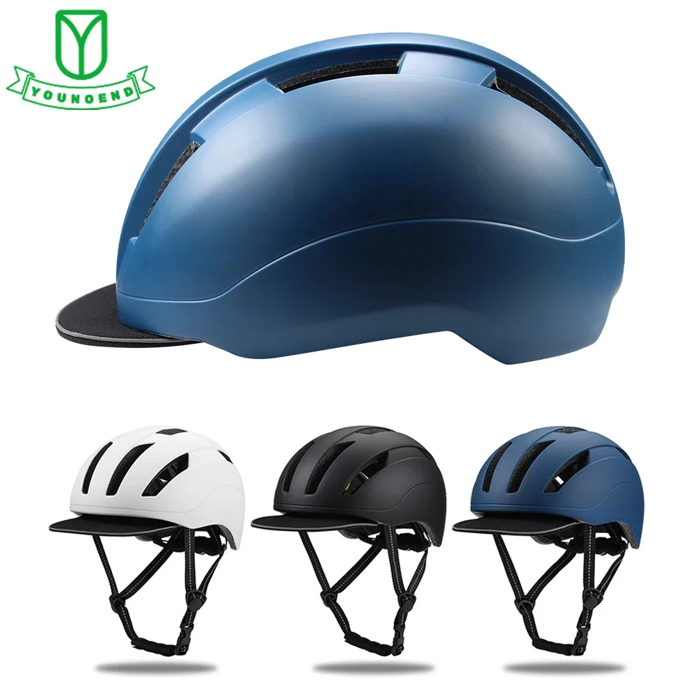 Adult Lightweight Bike Helmets Bicycle Helmet,Comfort Adjustable Baseball Cap Cycling Helmet,Urban Commuter Road Biking Scooter