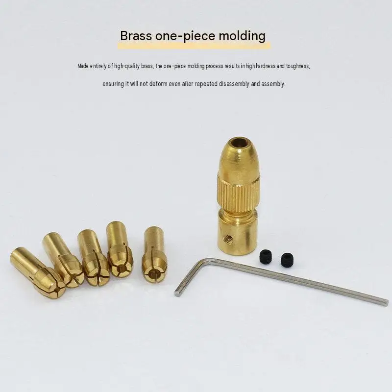 Mini Drill Chuck Self Tightening 7pcs Set 2mm 2.35mm 3.17mm 4.05mm 5.05mm